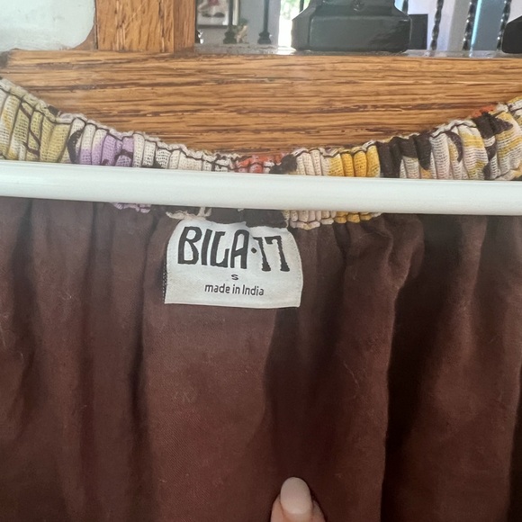 70s vibe Floral Multicolor Maxi Dress - Picture 3 of 3